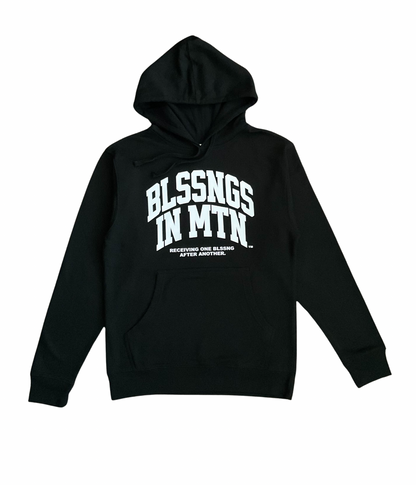 Double Arch Message Hoodie-Black/White